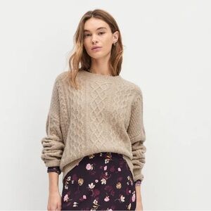Favorite Daughter The Oversized Cable Sweater Basmati